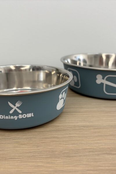 Flamingo Dining Bowl – stalowa miska dla psa i kota z antypoślizgową podstawą