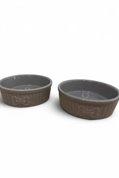 Flamingo Mabel Taupe Bowl – elegancka miska dla twojego czworonoga