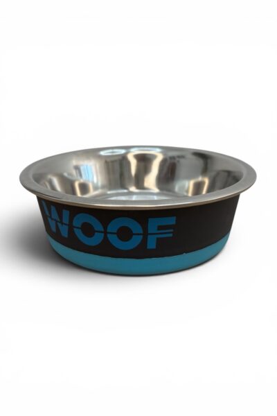 Flamingo Woof Stainless Steel Bowl S – trwała i stabilna miska dla psa