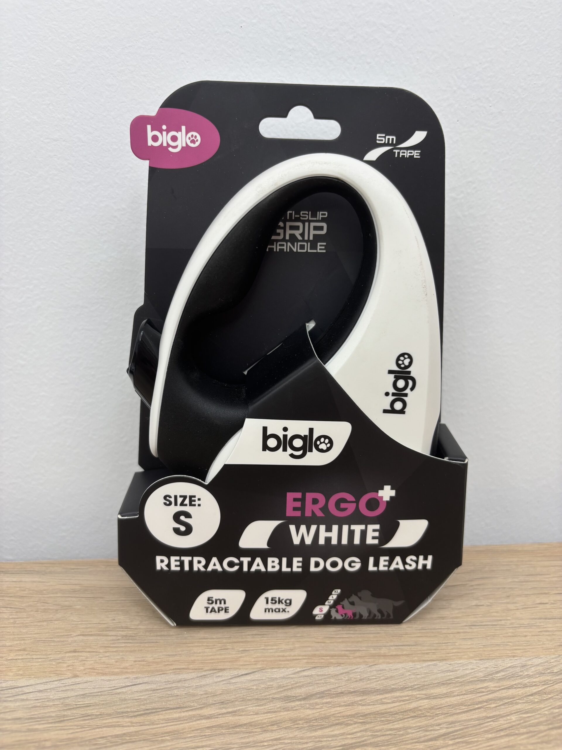 Smycz automatyczna Biglo Ergo Plus White – swoboda na spacerze - obrazek 2