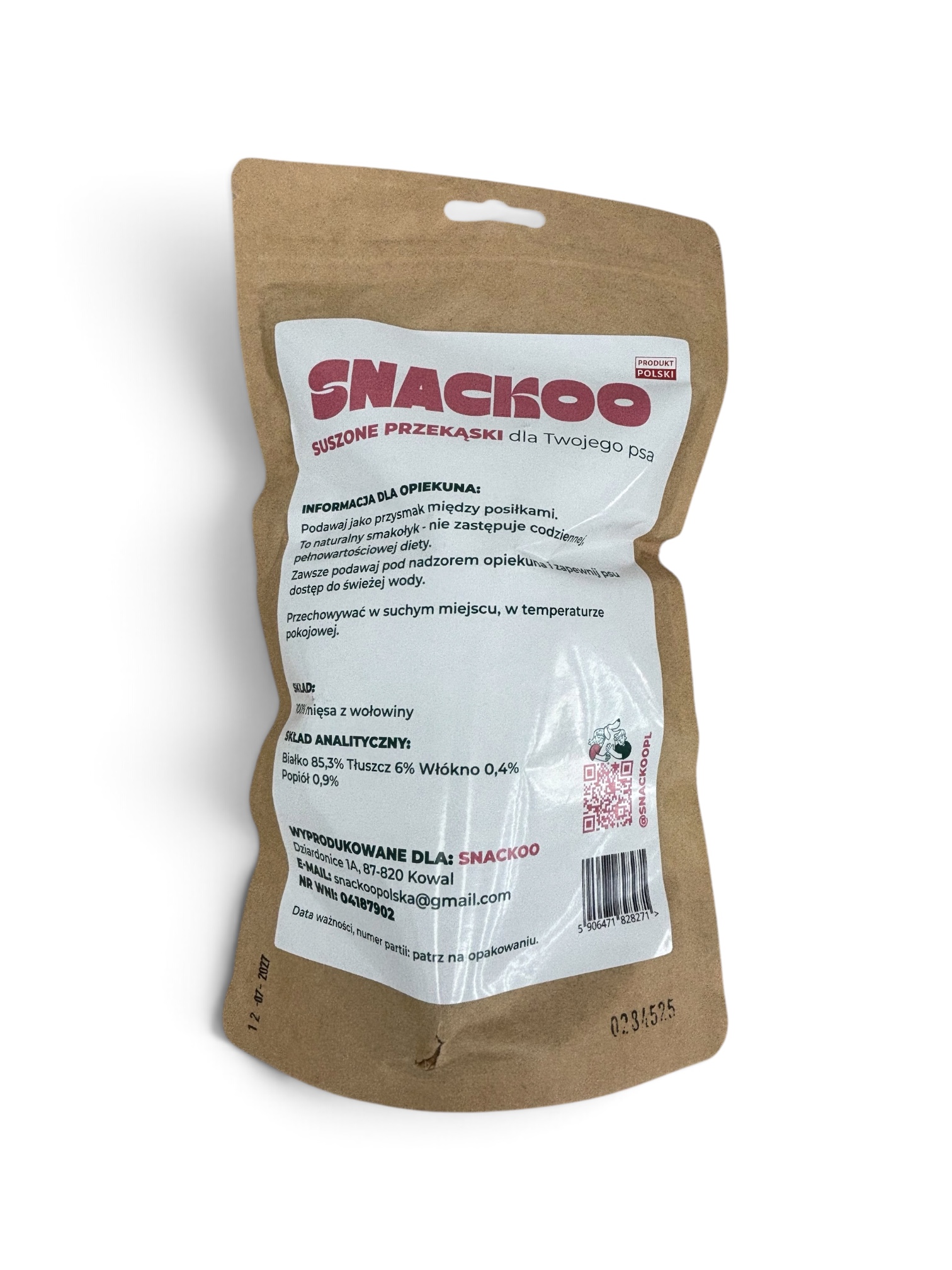 Skóra wołowa SNACKOO 150g - obrazek 2