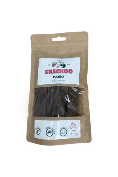 Paski mięsne z koniny SNACKOO - 150g
