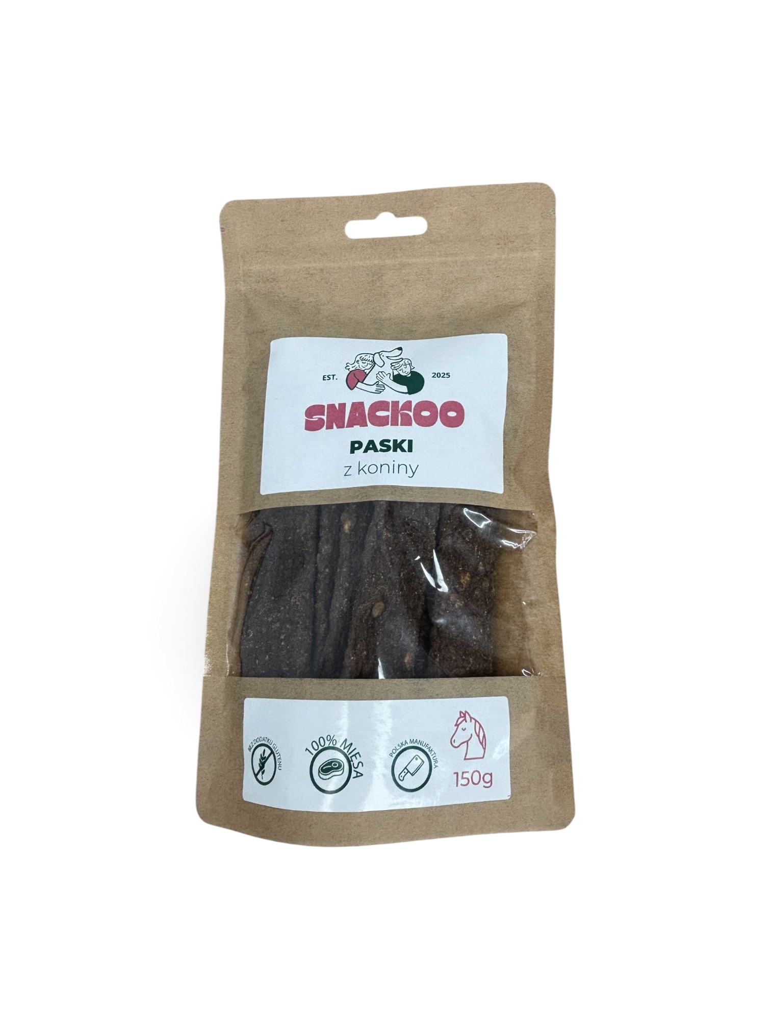 Paski mięsne z koniny SNACKOO - 150g