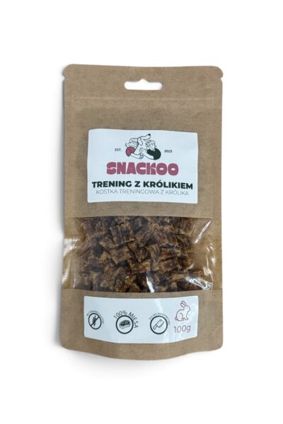 Treningowa kostka z królika SNACKOO - 100g