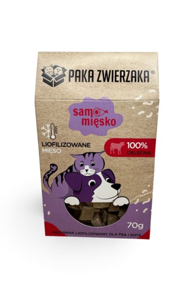 PAKA ZWIERZAKA dla psa i kota samo mięsko - cielęcina