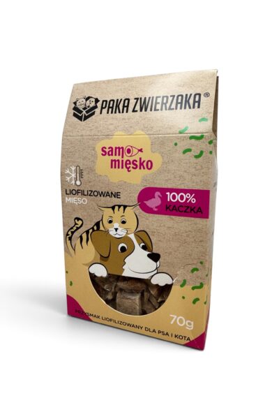 PAKA ZWIERZAKA dla psa i kota samo mięsko - kaczka