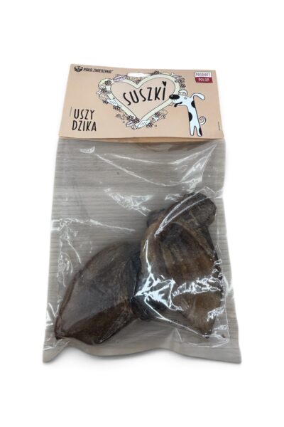 Uszy z dzika PAKA ZWIERZAKA - 2 sztuki