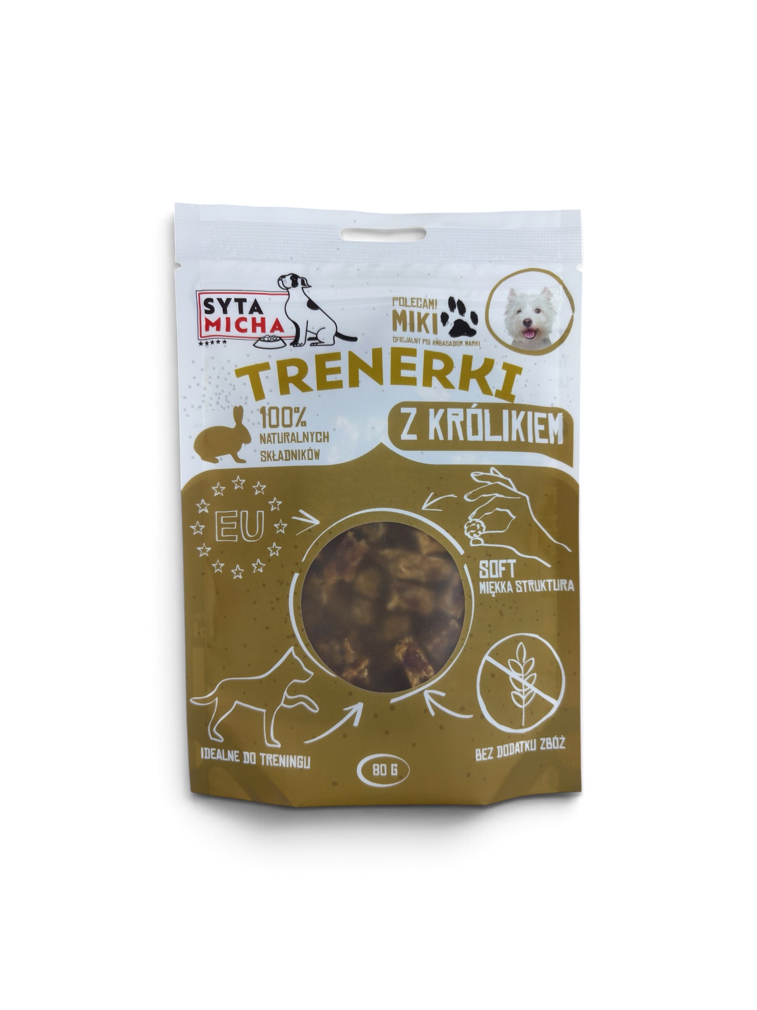 Trenerki z królikiem SYTA MICHA - 80g