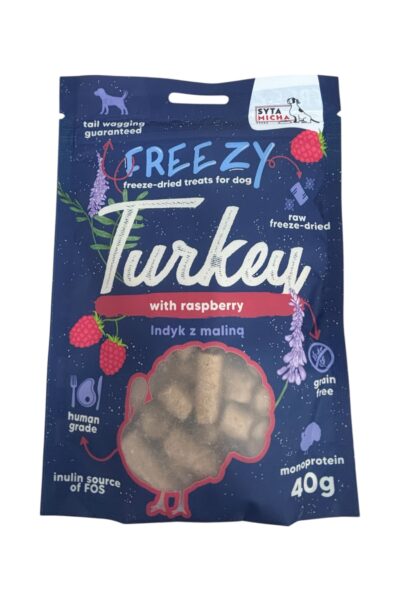 FREEZY Indyk z malinami SYTA MICHA - 40 g