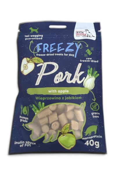 FREEZY Wieprzowina z jabłkiem SYTA MICHA -  40 g
