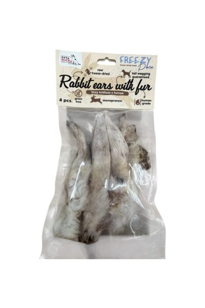 FREEZY Pure Uszy królicze dla psa SYTA MICHA – 4 szt.