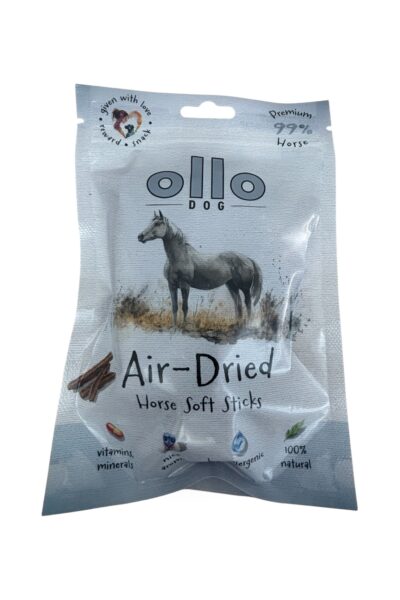 Ollo Air Dried Horse Strips 80 g – miękkie paski z koniny